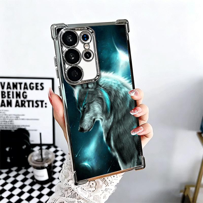 Wolfsmond Tier Weiche Handyhülle Für Samsung Galaxy S26 Ultra S25 Edge S24 FE S23 Plus S22 S21 + S20 Beschichtung Anti-Fall Hüllen