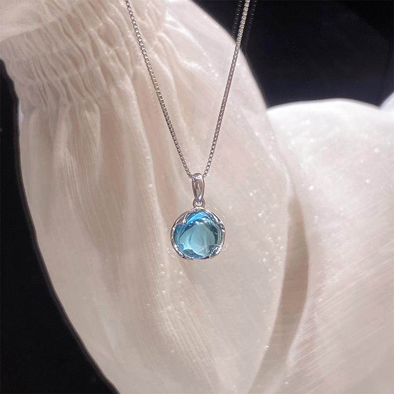 Runde Perlenkette Anhänger Niedliche Kette Choker Schlüsselbein Kette Halskette für Frauen Mädchen Punk… Mehr