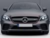Front Grille AMG Silver 2018-2025, Without Camera For Mercedes C-class W205