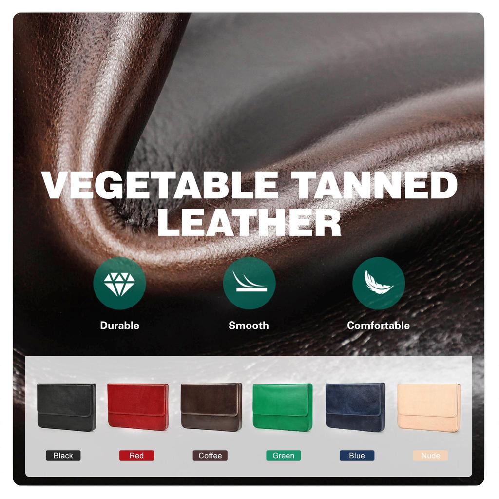 Handmade Genuine Leather Pen Case Multicolor 12 Slots Luxury Pen Box Pen Holders Office School Stationery Fountain Pen Pouch