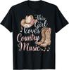 Ce T-shirt 'Cette Fille Aime la Musique Country' Cadeau T-shirt Unisexe