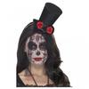 Smiffys Mini Top Hat Day Of The Dead Headband