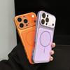 Magnetic Lychee Leather Phone Case for iPhone 17 Pro Max with Crystal Lens Protection