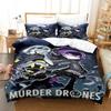 3D-tryck Anime Murder Drones Sängkläder Pojkar Flickor Twin Queen Size Påslakan Örngott Säng Pojkar Vuxen Mode Hemtextil