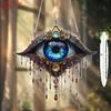 2D flat design, single piece Evil Eye wall decoration - acrylic Bohemian style suitable for window, porch home decoration