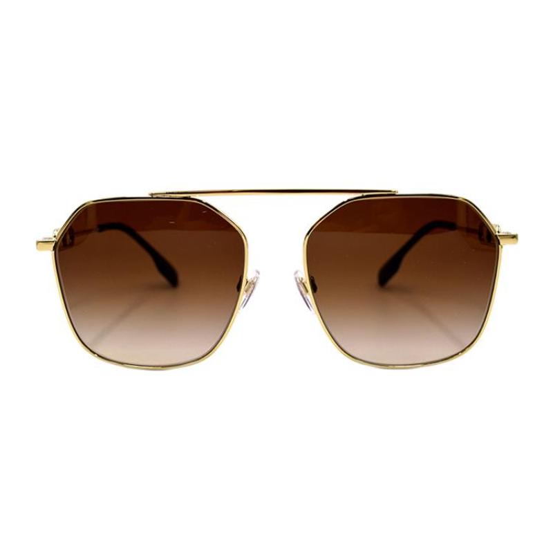 Burberry B. MONOGRAM Exclusive Logo Pattern Series Trendy and Cool Sunglasses Alloy Eyebrow Frame/Eyebrow Line Frame Sunglasses Unisex Couple