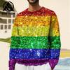 2024 Mode Hoodies Voor Heren Sweatshirts Lente Oversized Lange Mouw Tops Regenboog Grafische Kleding Streetwear Mannelijke Hoodies