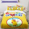 Set di biancheria da letto con motivo Numberblocks1 da 3 pezzi, set copripiumino include copripiumino e federe, decorazione perfetta per la camera da letto per tutte le stagioni e regalo