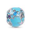 New 925 Silver Charm Fit Bracelet Accessories Women Jewelry Blue Ocean Series Mermaid Sea Shell Octopus