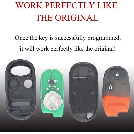 MechanMagic Key Fob Remote Replacement Fits For Honda Civic DX EX LX/Honda Pilot 2001 2002 2003 2004 2005 2006 2007 NHVWB1U523 Keyless Entry Remote