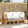 Vidaxl 2-Seater Garden Sofa With Cushions, Solid Acacia Wood