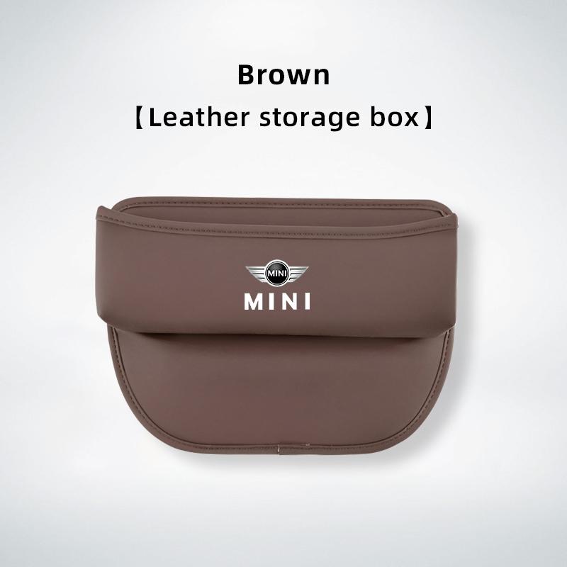 Leather Car Seat Gap Organizer Box Leak-proof Storage Bag For Mini Cooper JCW Works F54 F55 F56 F57 F60 R50 R52 R53 R55 R56 R57 Svkjb33
