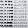 Car Tail Trunk Letters Logo Emblem Badge Sticker For Mercedes Benz GLA Class 4MATIC X156 H247 45 GLA250 GLA200 GLA220d GLA250e