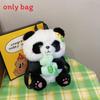 Zaino Peluche Carino Panda Portatile Avocado Mela Zucca Design Bambini Per Bambini E Uso Quotidiano