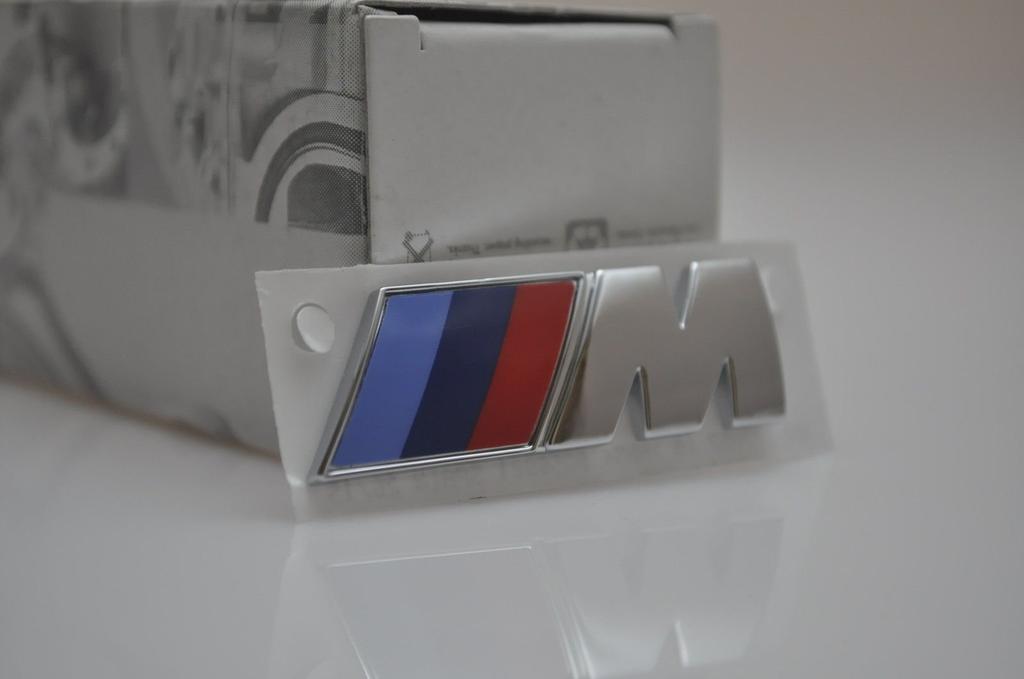 BMW Genuine M Front Fender Emblem Chrome 51148058881
