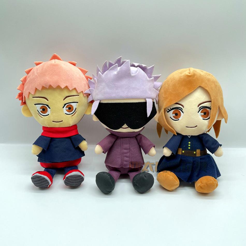 Plüsch Satoru Gojo Fushiguro Megumi Itadori Yuji Inumaki Toge Anime Figur Stofftier Kawaii Puppe Kinderspielzeug Geschenk