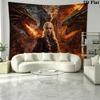 Thrones Game Logo Wall Tapestry Aesthetic Wall Hanging Printed Fabric Blanket Decorative Tapestries for Bedroom Living Room Home Decor