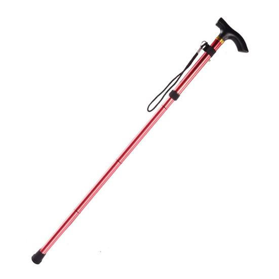 Outdoor Folding Trekking Pole with Ergonomic Handle Portable Lightweight Men Women Seniors Travel Collapsible Walking Stick Climbing Crutch Cane