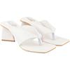 Shoetopia Women'S Block Heel Sandal/White /Eu39 / Uk6