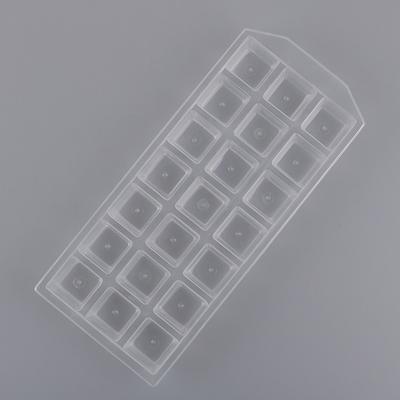21Grid Ice Cube Pudding Maker Mold Refrigerator Ice Mould Tray Tool Plastic Bar