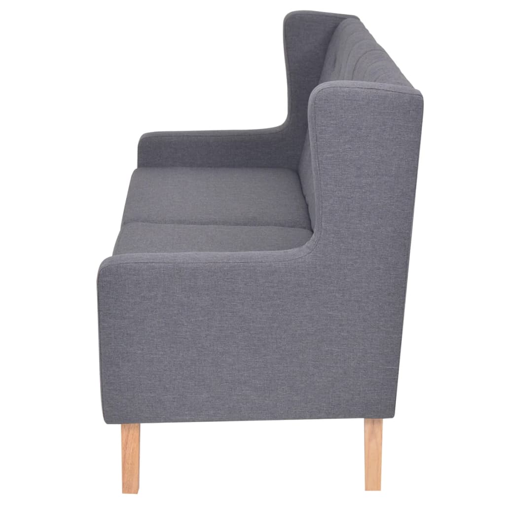 2 Seater Fabric Sofa In Grey