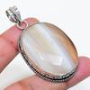 Natural Botswana Agate Gemstone 925 Sterling Silver Jewelry Pendant 2.25" AP-15984
