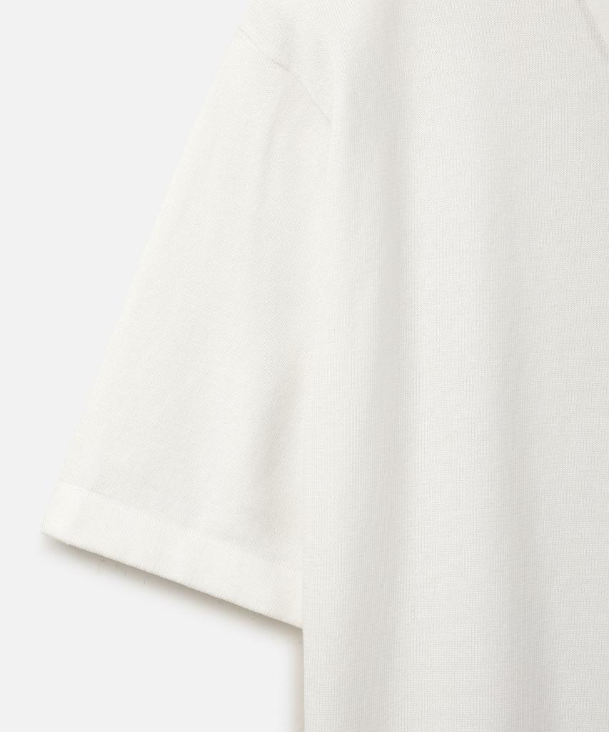 247Silijeu Supima Cotton Collar Half Knit White (Type B)