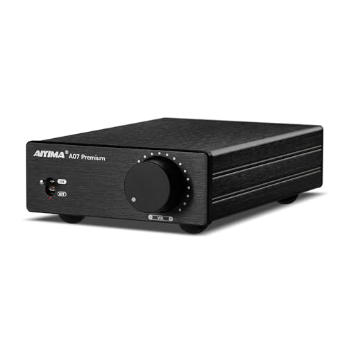 AIYIMA A07 Premium TPA3255 Power Amplifier 300W X 2 Class D Stereo Digital Audio Amplifier 2.0ch Amplifier for Passive Speakers Home Audio (A07 + DC32