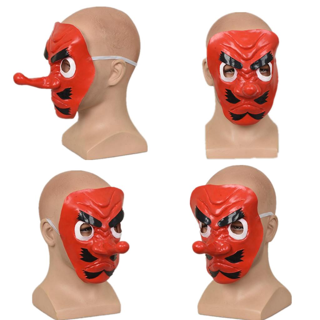 Demon Slayer Tengu Mask Latex Headgear For Costume Parties And Role Play