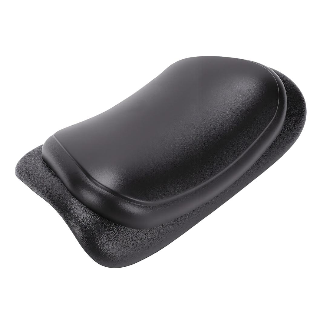PU Bathtub Pillow with Strong Suction Cup Ergonomic Ample Support Bathtub Neck Pillow Black Length 31cm Width 20cm