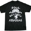 Soul Assassins Bändi Tuur Puuvillane Must Täissuuruses Unisex Särk Unisex T-särk
