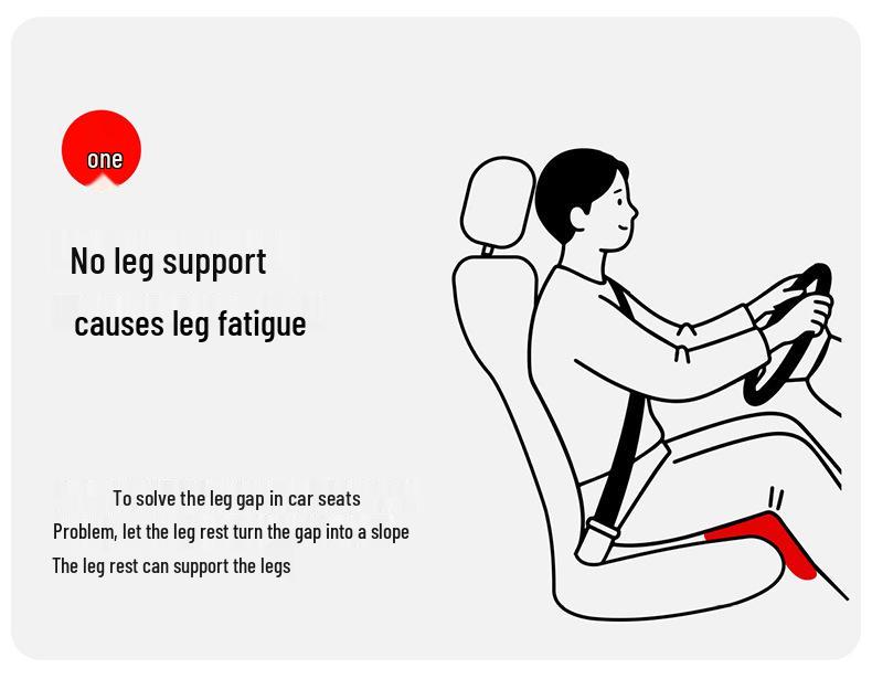 Car Seat Cushion with Leg Rest & Lumbar Support for FAW Weizhi V2/V5, Xiali N5/N7, Junpai D50/A70