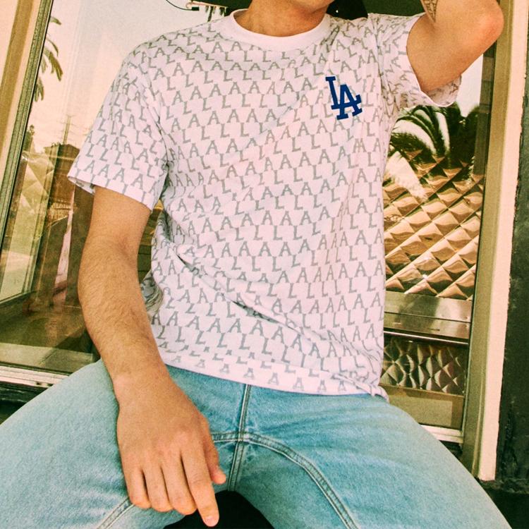 MLB Los Angeles Dodgers T Shirt Unisex White 31TSMD031-07W