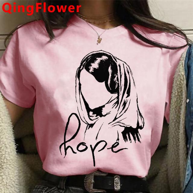 Feminist Girl Power Grl Pwr Feminism Clothes Women Grunge Japanese Harajuku Vintage Ulzzang Summer Top Couple Clothes
