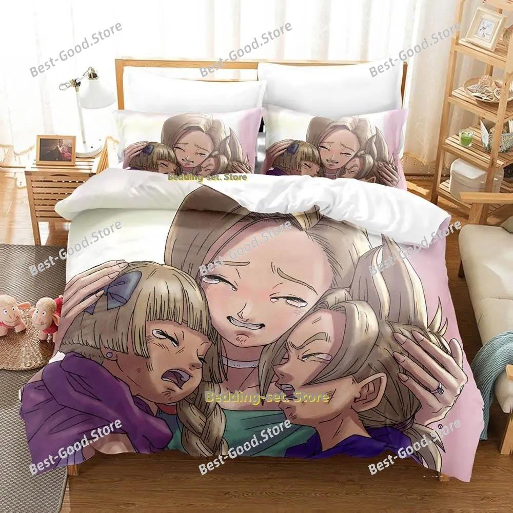 New Dragon Quest Bedding Set Single Twin Full Queen King Size Bed Set Adult Kid Bedroom Duvetcover Sets Anime