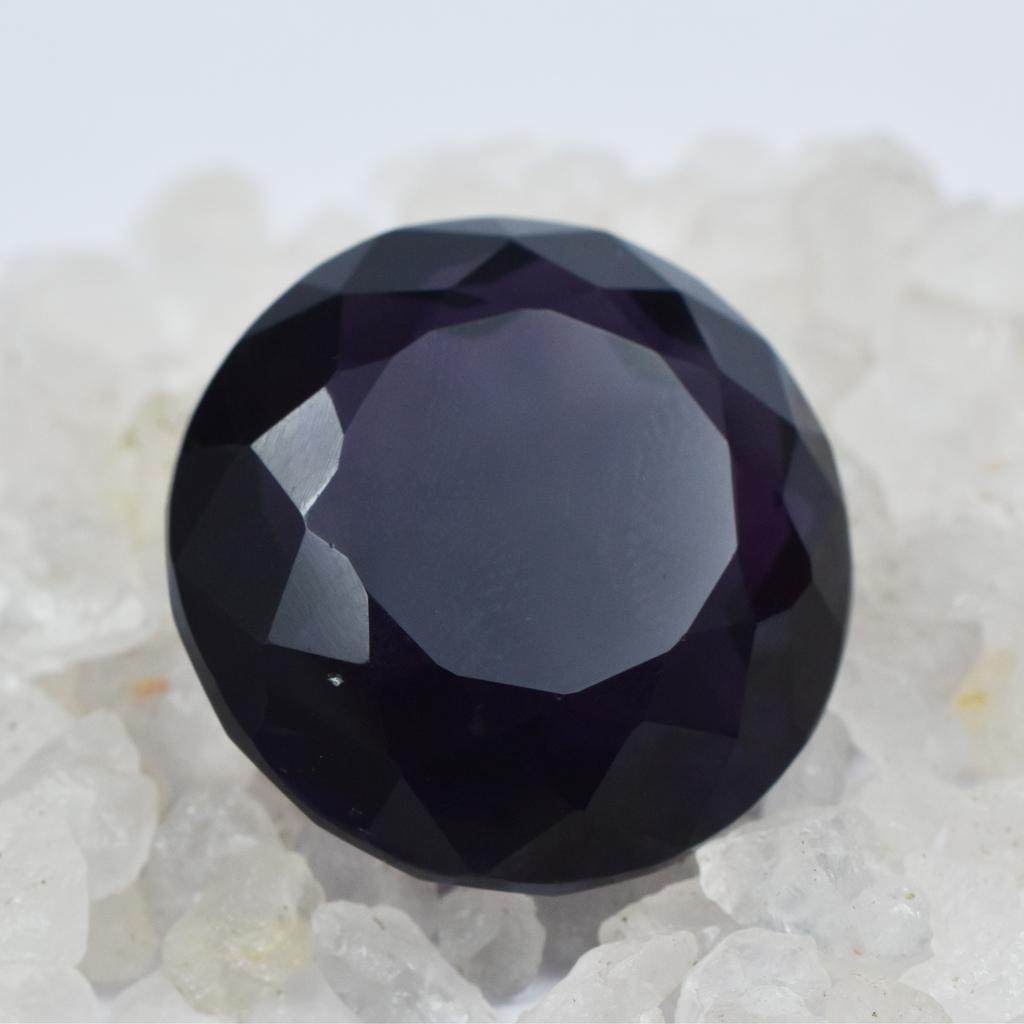 Natural Purple Amethyst Loose Gemstone 63.70 Ct Round Cut for Jewelry Making and Gem Collections