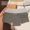 Culotte Longue Respirante Coton Antibactérien Angle Plat Enveloppement des Hanches pour Femmes Printemps et Automne