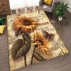Tapis de Salon Motif Tournesol Résistant à la Saleté et Facile à Entretenir Tapis de Pied Chambre Tapis de Sol Grande Taille