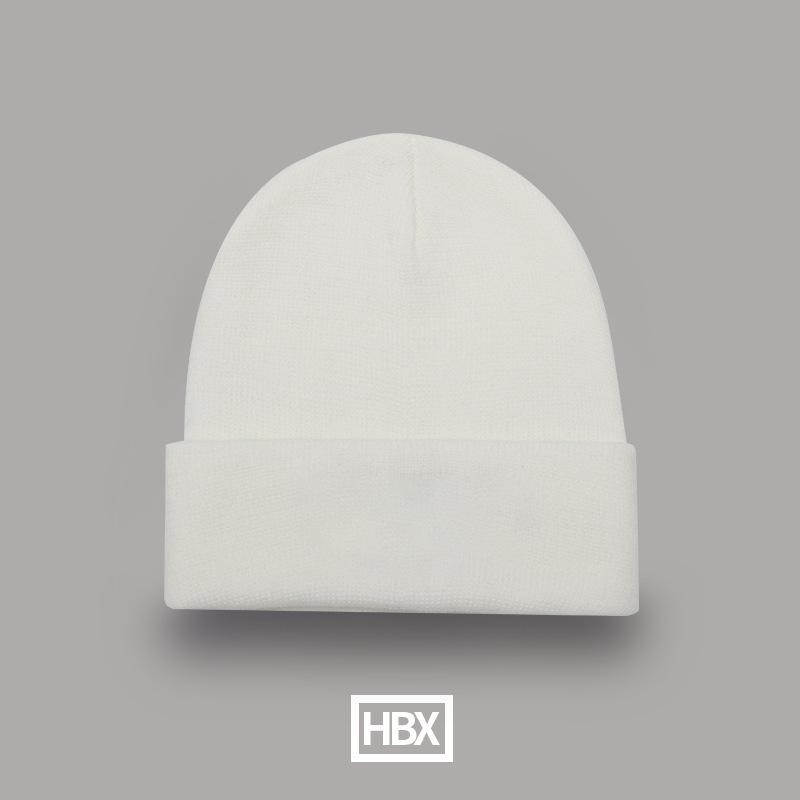Hat Men's Knitted Cold Hat Korean Style Autumn and Winter Style Thin Light Plate Solid Color Versatile Warm Ear Protection Woolen Hat