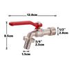 1 Piece Outdoor Balcony Faucet Water Splitter Home Irrigation Zinc Alloy Garden Faucet Bathroom Faucets With Spout