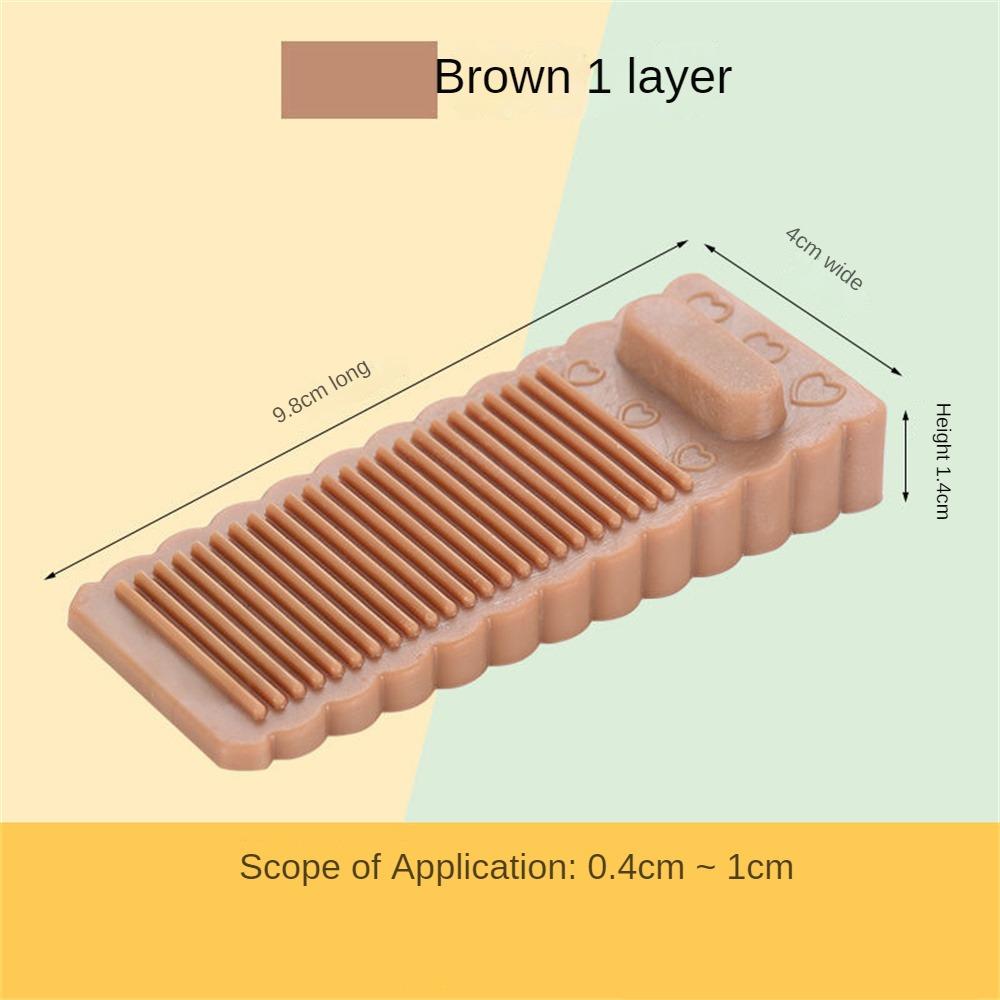 Safety Silicone Door Stopper Door Bottom Windproof Block Wedge Door Stopper Home Office Door Rear Retainer Anti-collision Pad