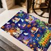 Halloween Friends Trick-or-treat Personalized Text Carpet Suitable for Study room Foyer Playrooms Entryway Anti-slip Rug Anime Office Decor