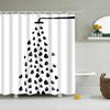 Cartoon Bathing Animal Print Shower Curtain Cute Cats Whale Unicorn Hand-painted Graffiti Kid Child Bathroom Decor Bath Curtain