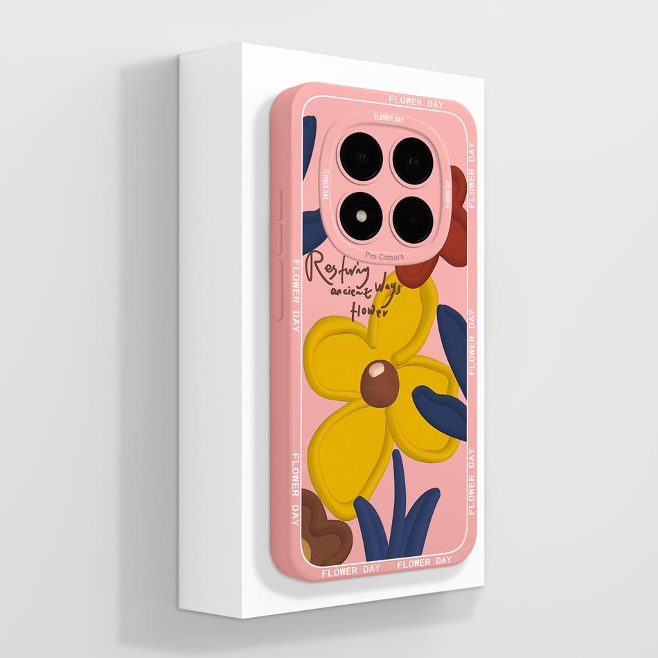 Case For Redmi Note 15 Pro Plus Artistic Style Full Coverage Funda For Redmi Note15 Covers Soft Liquid Silicone Phone Protector