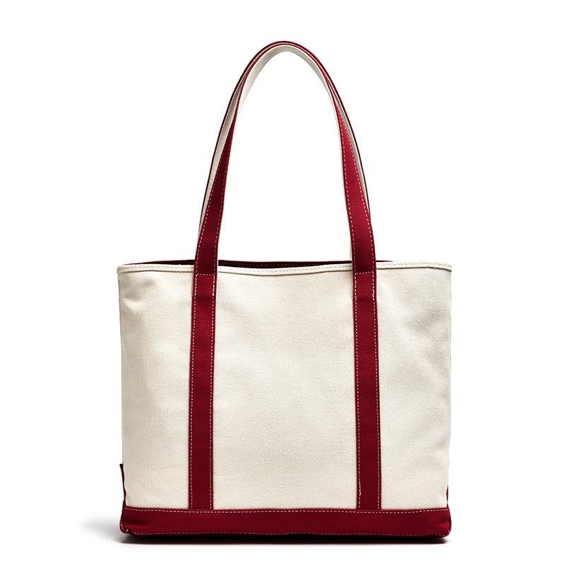 Contrasting Color Canvas Bag New Commuter Versatile Large-capacity Casual Shoulder Tote Bag