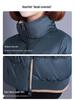 Women's Winter Short Padded Down Jacket - Warm, Fashionable, Plus Size Coat
