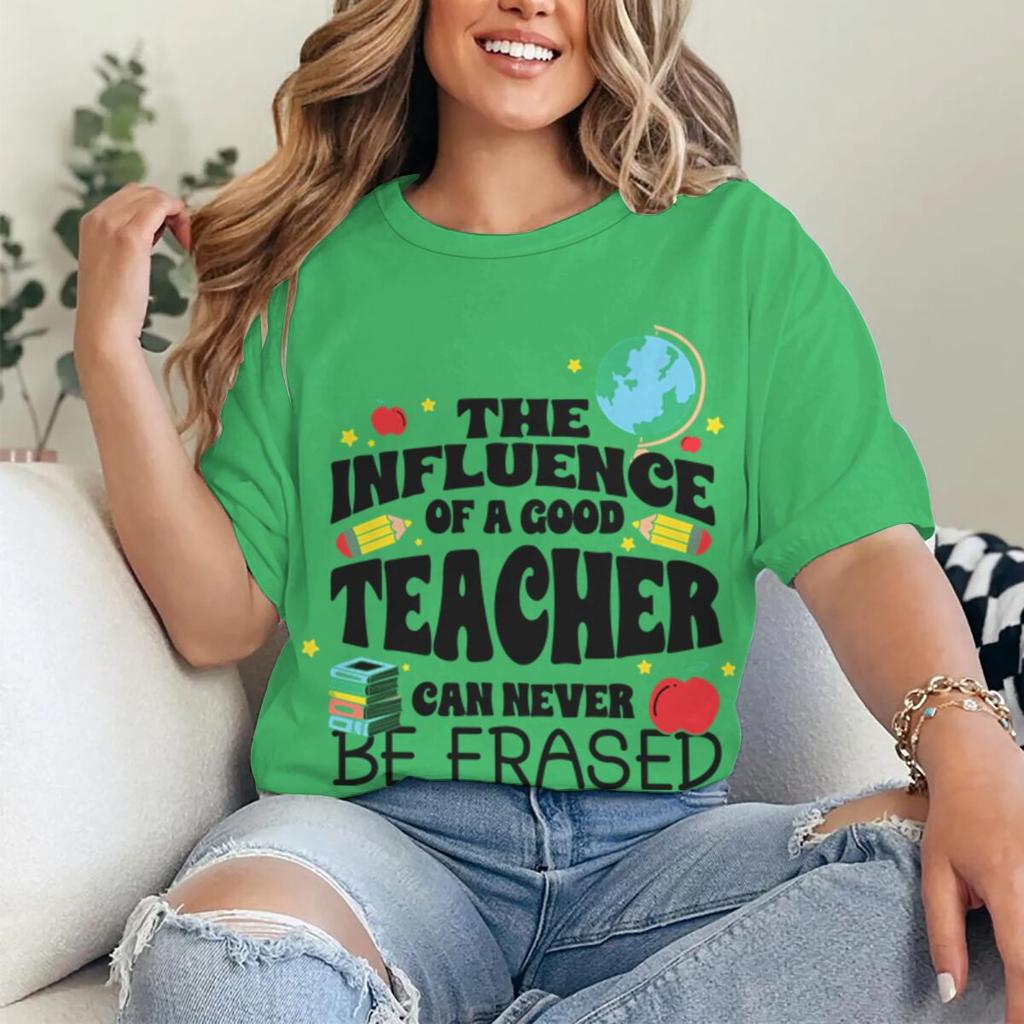 The Influence Of A Good Teacher Can Never Be Erased Tshirt Teacher Appreciation Graphic Tee Unisex Unisex Tops Back To School Gift