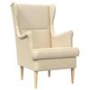 Cream Fabric Armchair