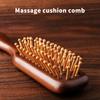 Golden Silk Sandalwood Narrow Air Bag Comb Care Scalp Comb Gua Sha Meridian Dredging Hairdressing Tool