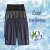 Unisex Quick-Drying Breathable Ice Silk Plus Size Summer Shorts